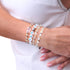Weiß | 925 Sterling Silber | Kristall Böser Blick Armband